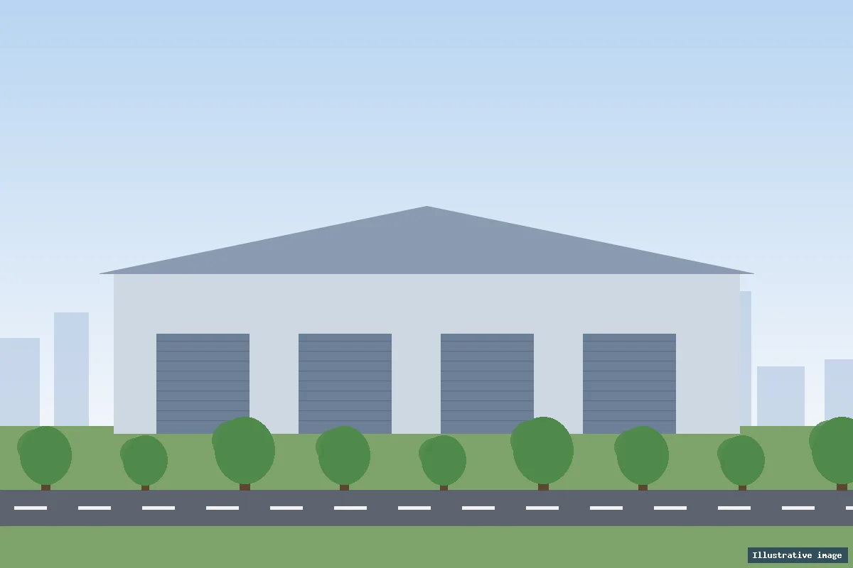 Illustrative image of Warehouse near Expressway Interchange in Faridabad